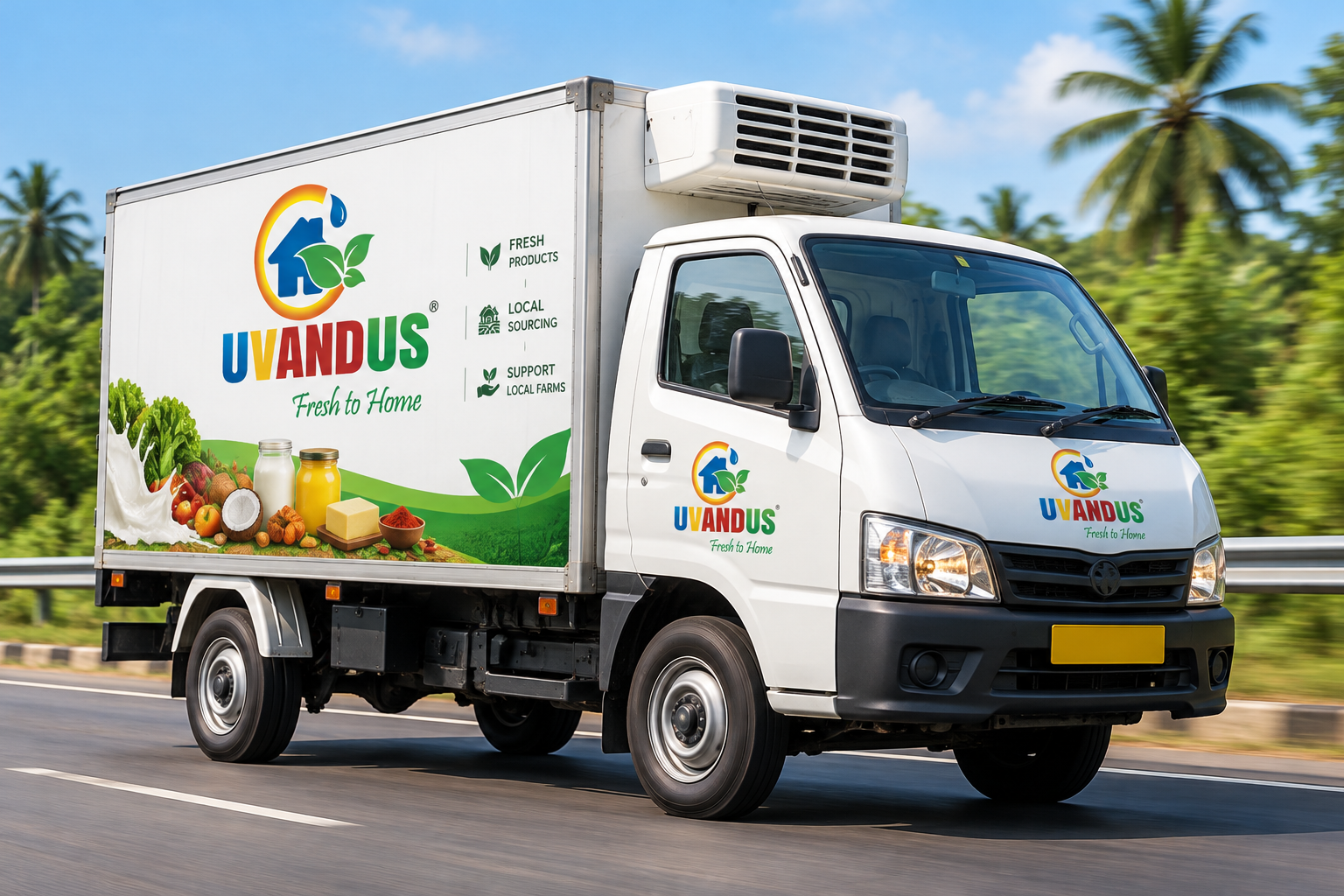 UVANDUS supply vehicle representing real-world fulfilment