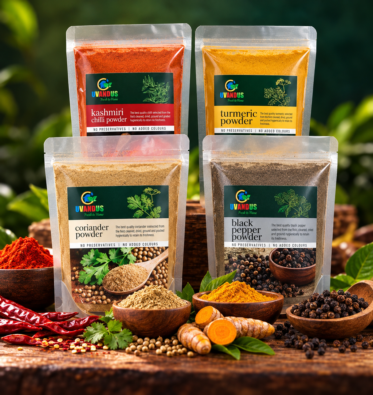 Spices and ingredients